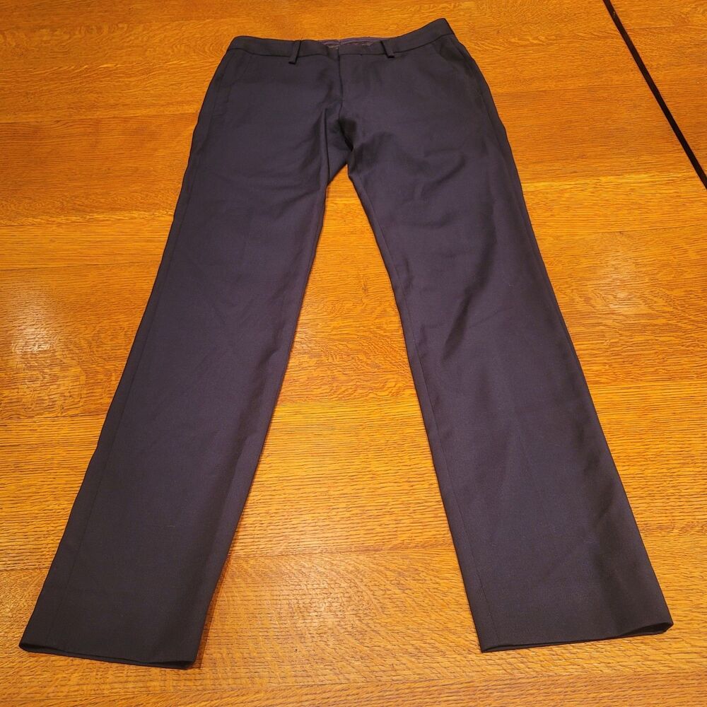 Bonobos Tailored Wool Blend Dress Pants 29x32 Navy Blue